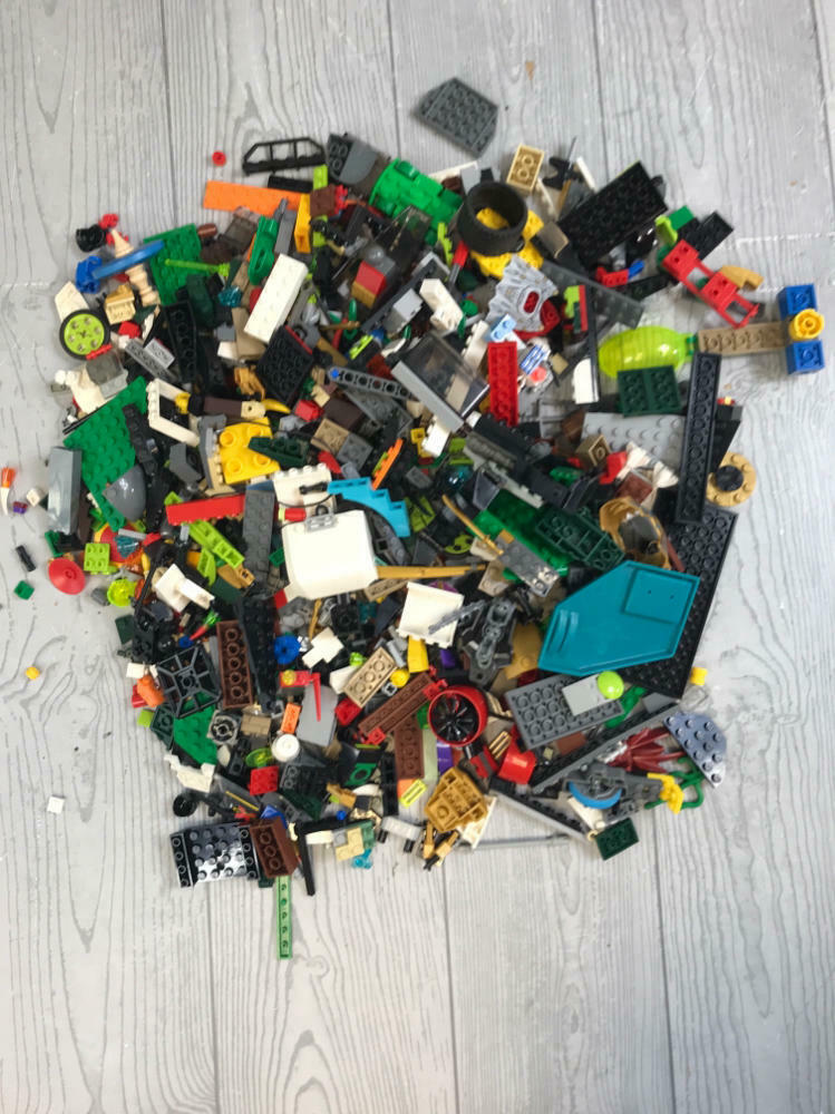 5.4 Pound Lot of Multicolor Mixed Matched Lego Blocks and Pieces - Building Toys - Good