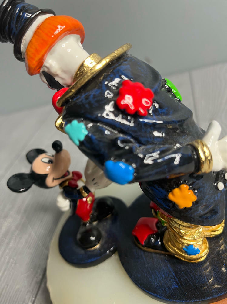 Mickey Meets Hobo Joe by Ron Lee MMC100 Signed No:473/1500 Hand Painted Disney - Good