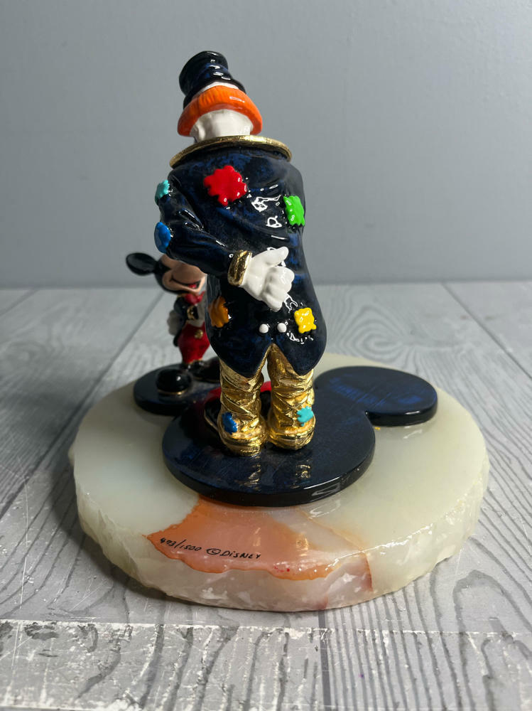 Mickey Meets Hobo Joe by Ron Lee MMC100 Signed No:473/1500 Hand Painted Disney - Good