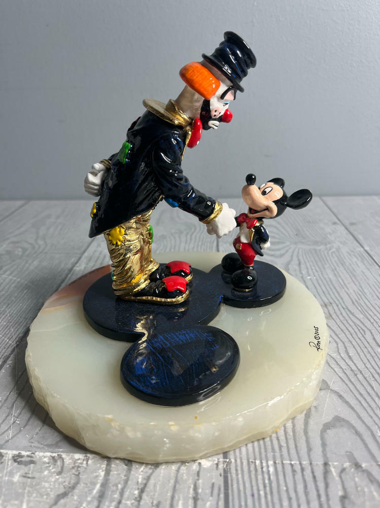 Mickey Meets Hobo Joe by Ron Lee MMC100 Signed No:473/1500 Hand Painted Disney - Good