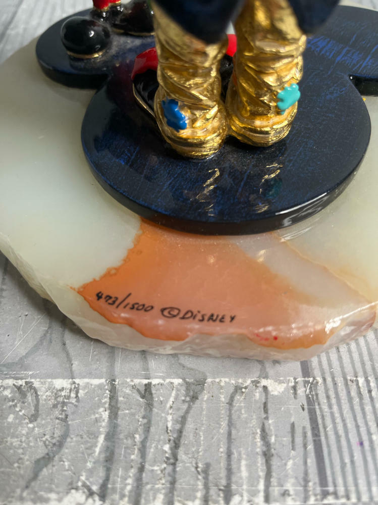 Mickey Meets Hobo Joe by Ron Lee MMC100 Signed No:473/1500 Hand Painted Disney - Good