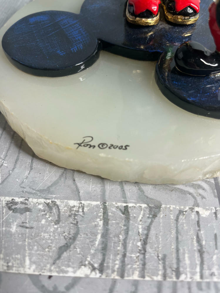 Mickey Meets Hobo Joe by Ron Lee MMC100 Signed No:473/1500 Hand Painted Disney - Good