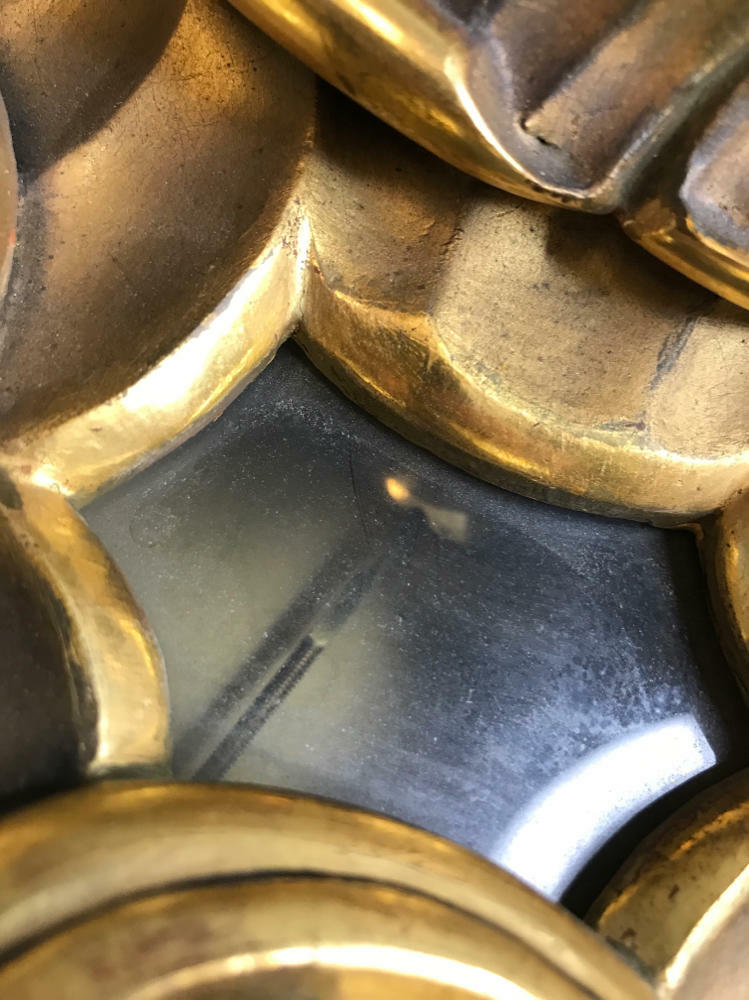 Westerstrand Swedish Hand Carved Wooden Gold Wall Hanging Clock Rococo Style - Good