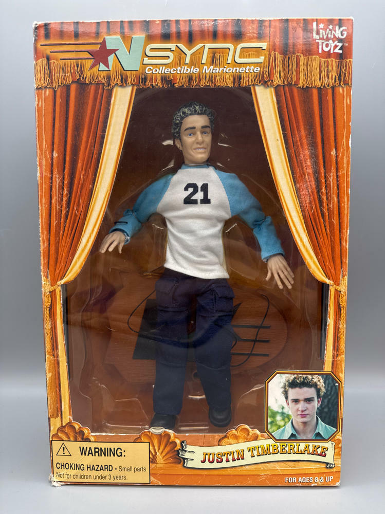 2000 NSYNC Marionette Justin Timberlake Action Figure Doll By Living Toys - Good