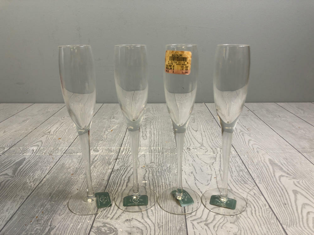 Set of 4 Lenox Statuesque Flutes in Original Box