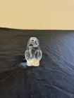Vintage Baccarat Stamped Standing Crystal Bunny Rabbit Figurine