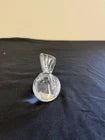 Vintage Steuben Stamped Crystal Song Bird Paperweight Glass Clear Figurine