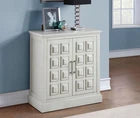 Real Living Hailey 2-Door Accent Cabinet with a Grid Pattern, White pick up only