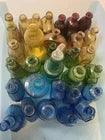Vintage Lot of THIRTY Colorful Mini Glass Bottles Varied Styles Collectible