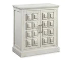 Real Living Hailey 2-Door Accent Cabinet with a Grid Pattern, White pick up only