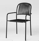 Mackworth Stackable Patio Chair Black - Threshold™ New Out Of Box Pick up only