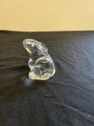 Vintage Baccarat Stamped Standing Crystal Bunny Rabbit Figurine