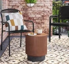 Mackworth Stackable Patio Chair Black - Threshold™ New Out Of Box Pick up only