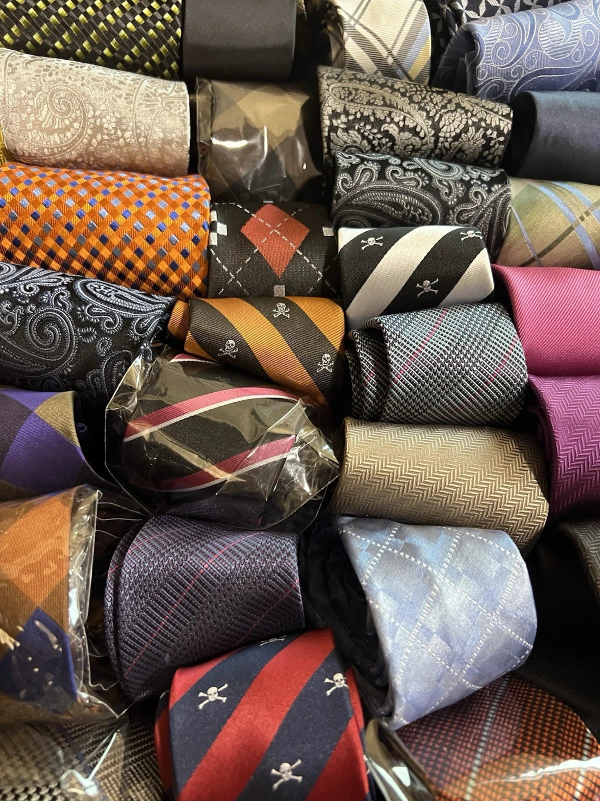 Pack Of 10 Assorted Solid/Print Ties BRAND NEW