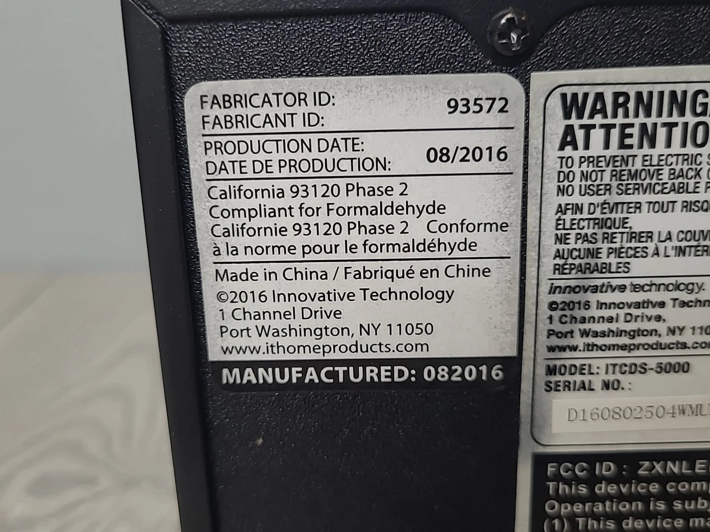 Innovative Technology ITCDS5000 Classic CD Stereo System with Bluetooth - Silver