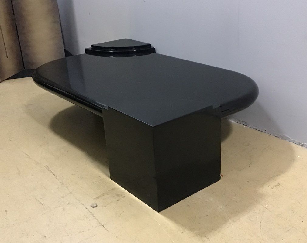 Modern Unbranded Black Resin Coffee Table