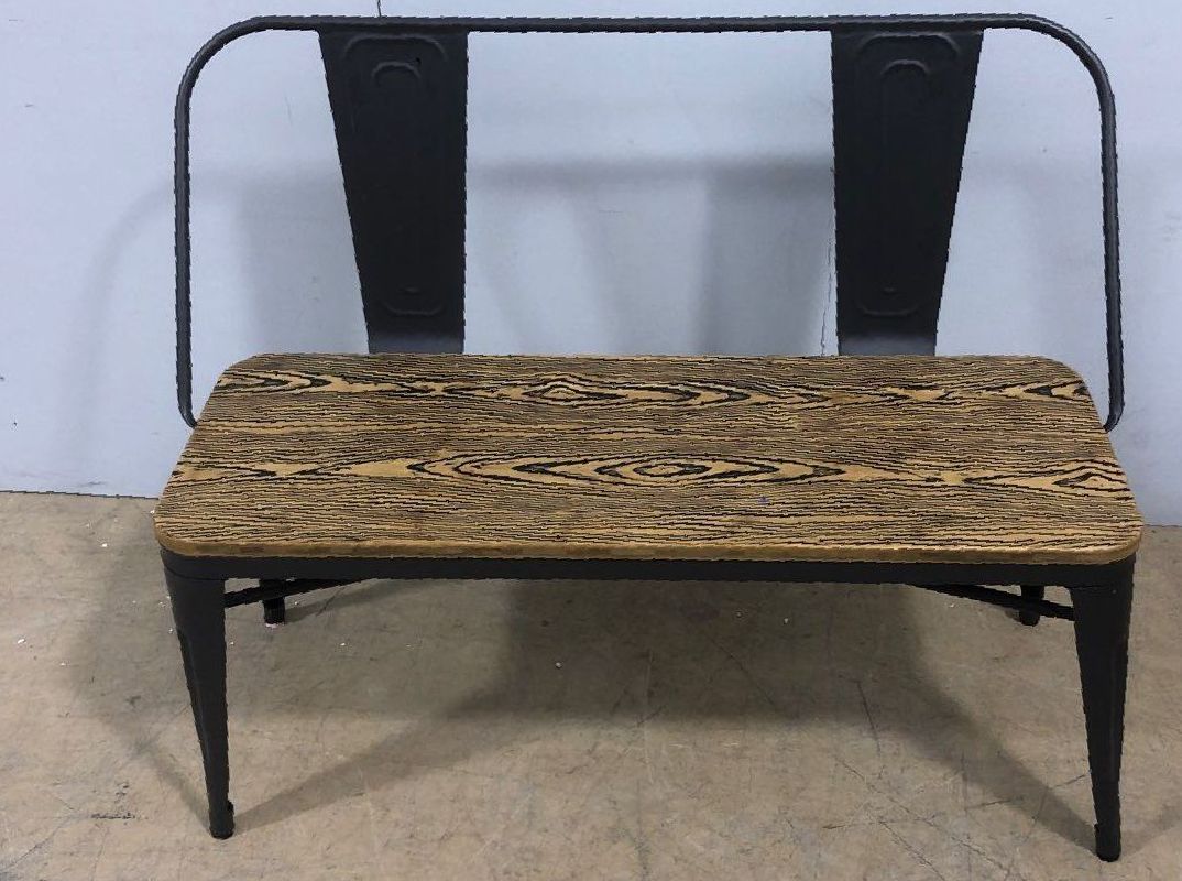 Brown Oregon Industrial-Farmhouse Home Entryway Bench by LumiSource