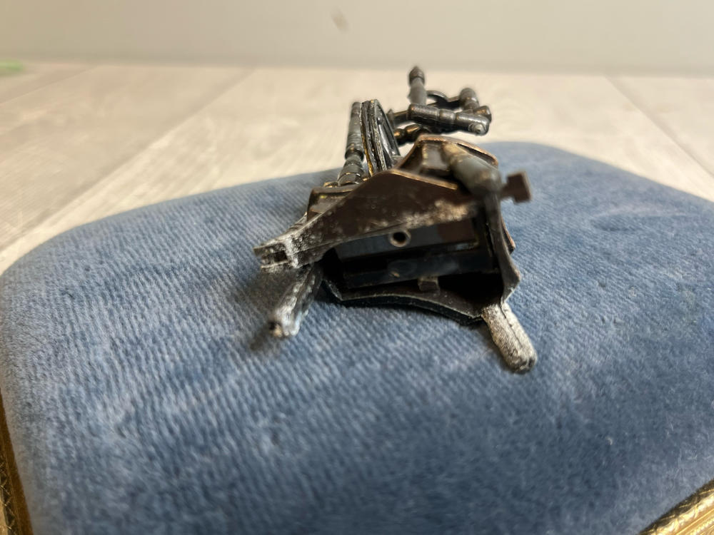 Vintage Miniature Wool Flax Spinning Wheel Mechanical Pencil Sharpener