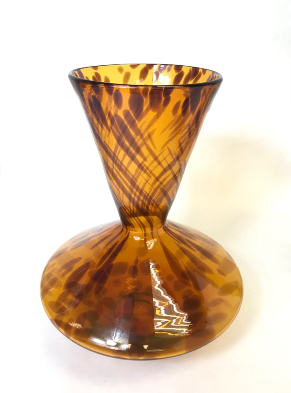 Vintage Amber Cloud Colored Art Nouveau Style Vase