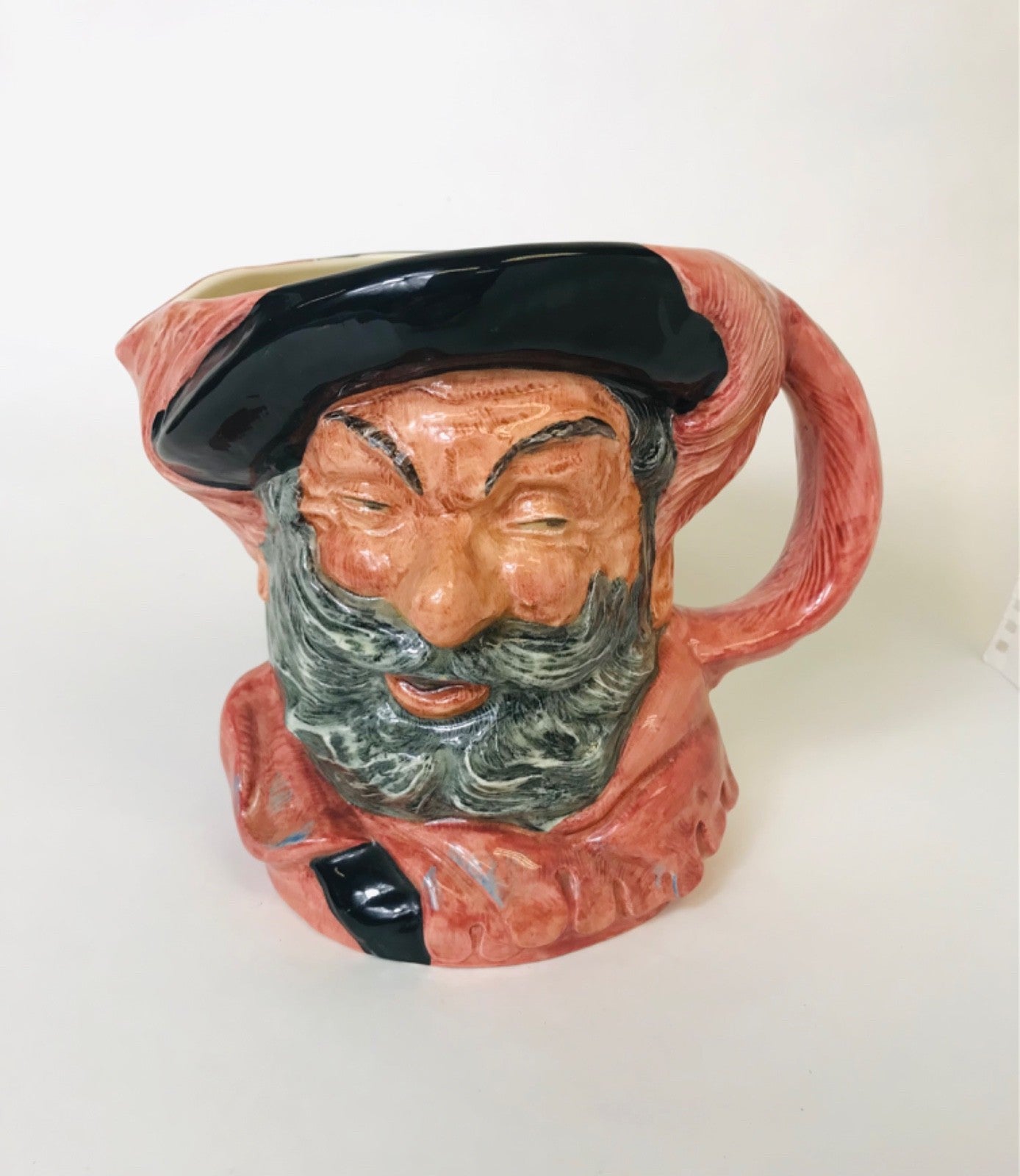 Royal Doulton Ceramic Multi-Color "Sir John Falstaff" Collectible Toby Jug