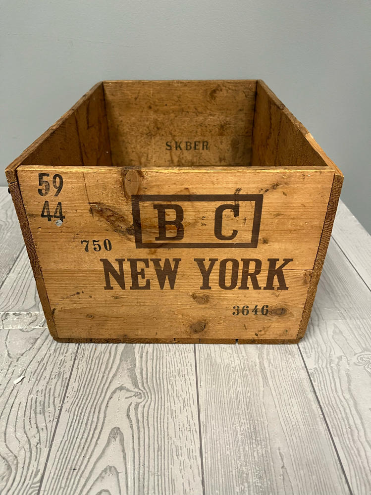 Vintage Wooden Crate for Berry Bros. & Rudd Ltd., Cutty Sark Whisky, Scotland