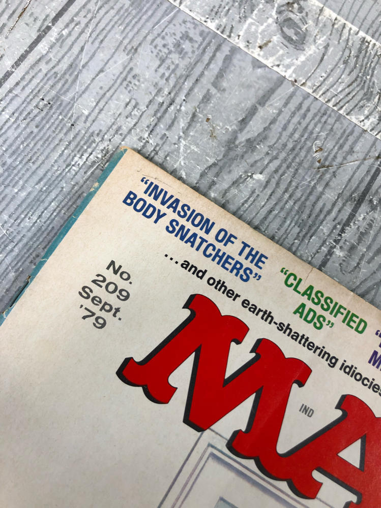 Vintage Mad Magazine Issue #209, September 1979 National Safety Council Theme