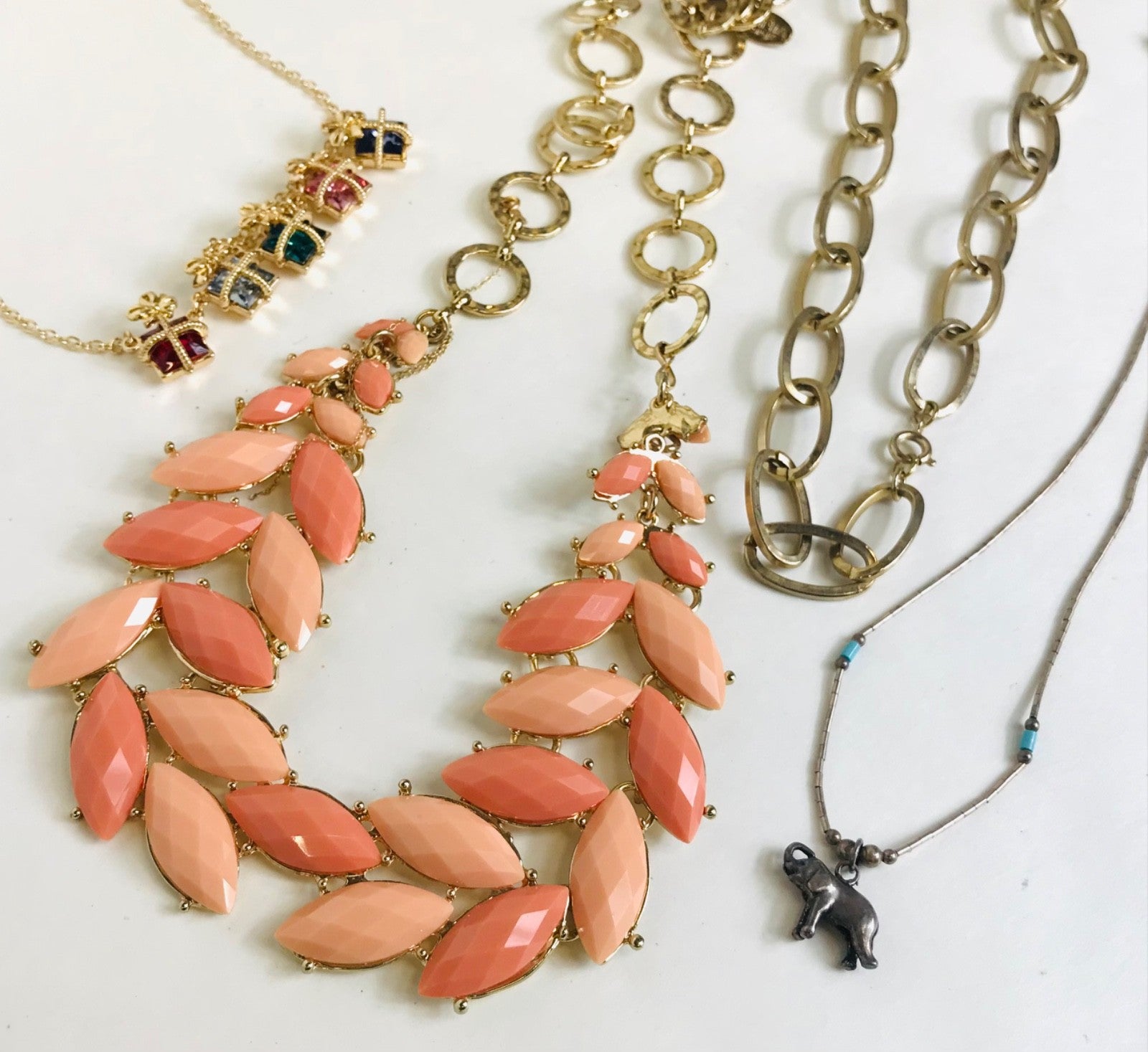 2 Pound Lot of Assorted Necklaces- Mixed styles for crafting and Repurposing