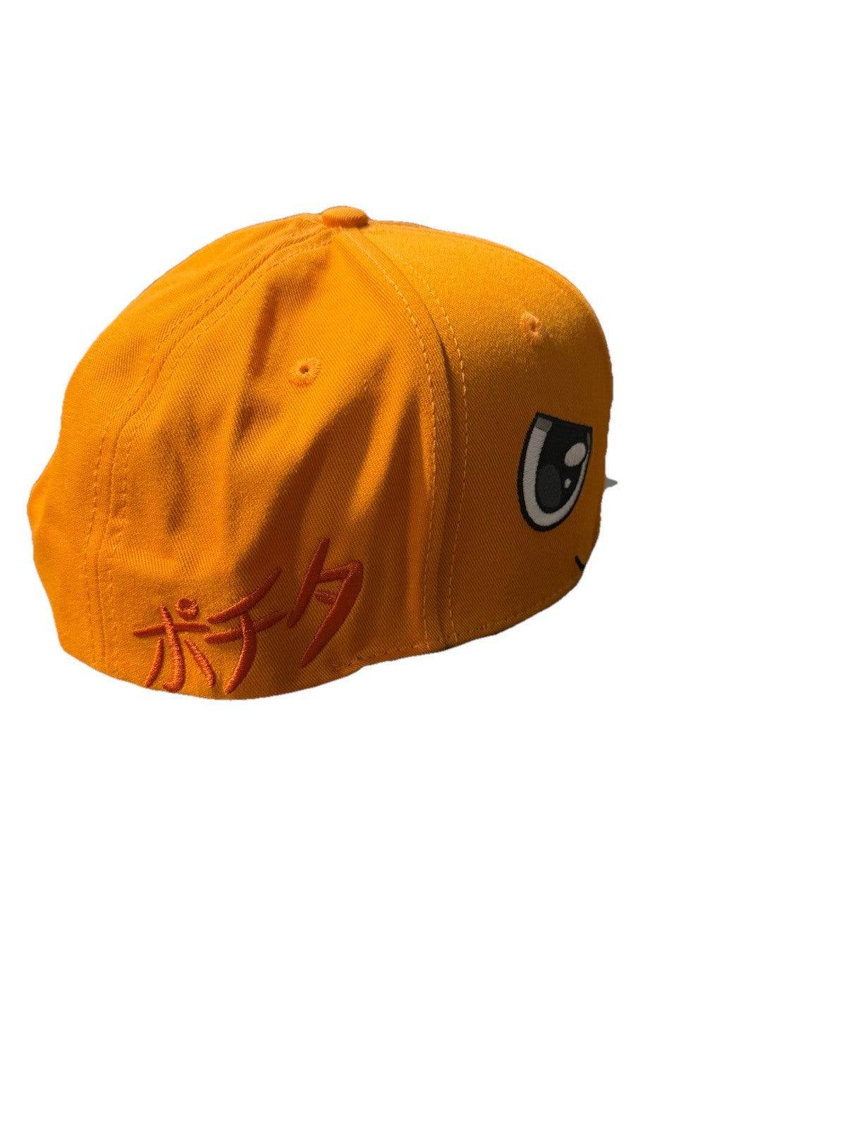 Orange Snapback Cap/Hat Chainsaw Man Pochita Adjustable Stocking Stuffer Cosplay