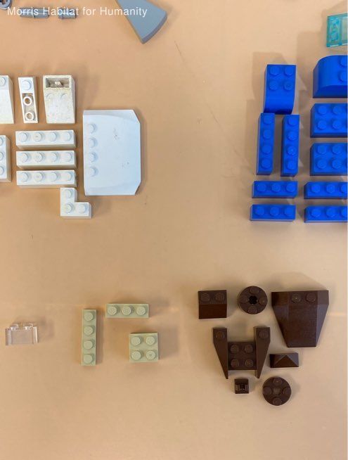 LEGO 1 lbs Lot Assorted Building Bricks for Replacements 