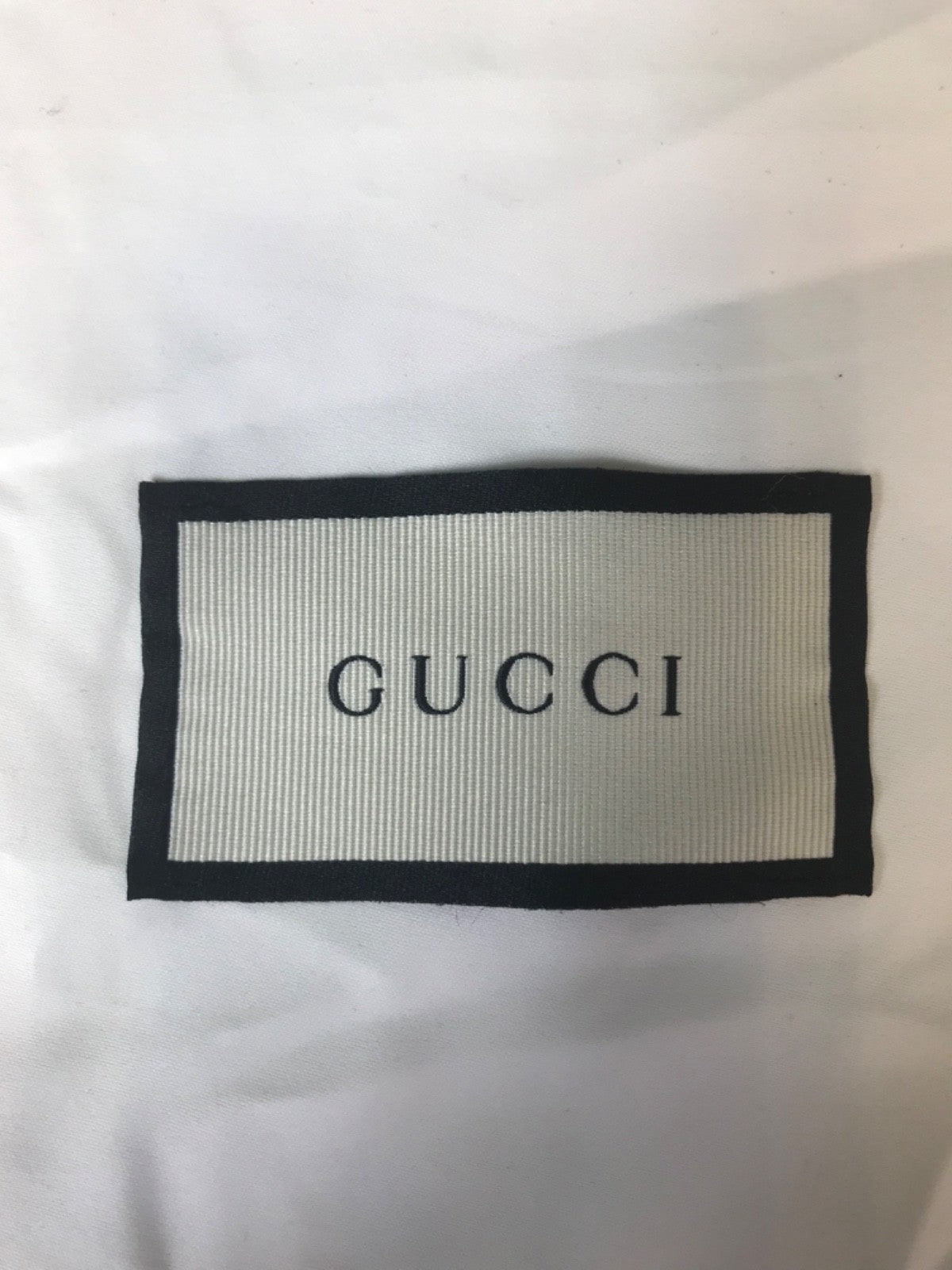 Gucci Dust Bag Ivory Satin Drawstring Storage Travel Dust Bag - 10" x 9.5"