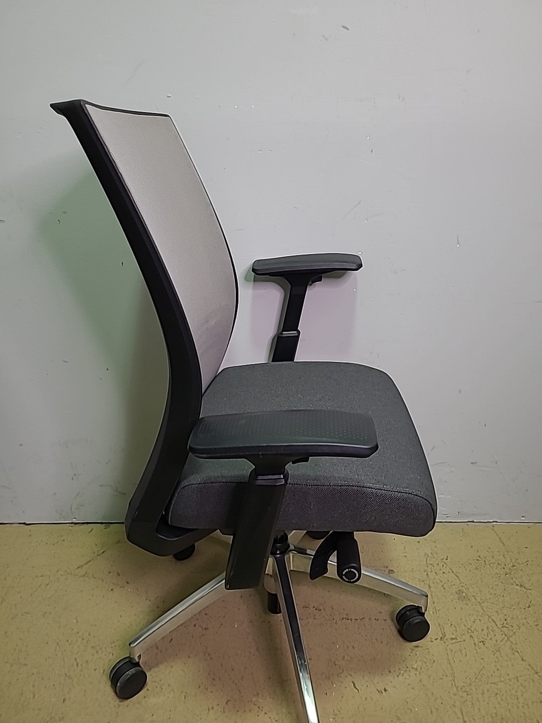 Light and Dark Grey Steelcase Amplify Mesh High Back Task Rolling Office Chair