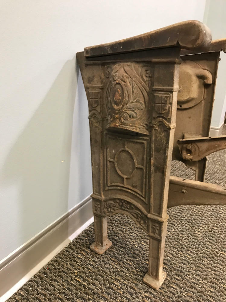 Unique Antique Art Deco Legs From Old Theater Seats - Cool Artwork / Home Decor