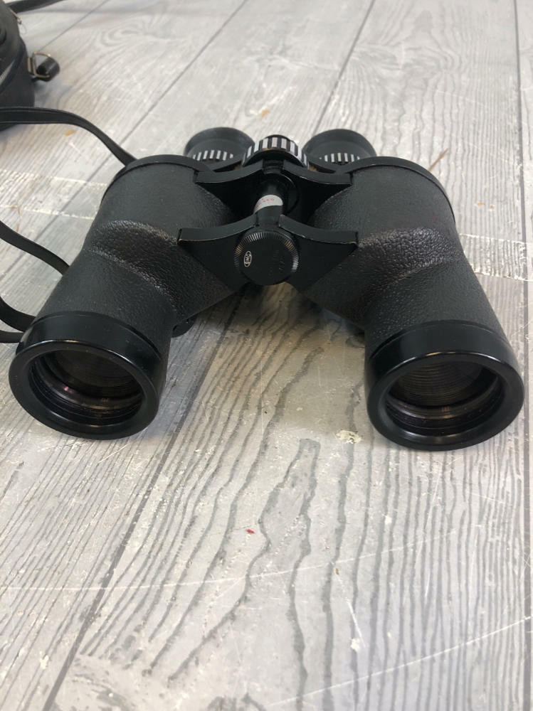 Wards Zoom Binoculars in Black Leather Case - Fully Coated - NO. 67-7|40
