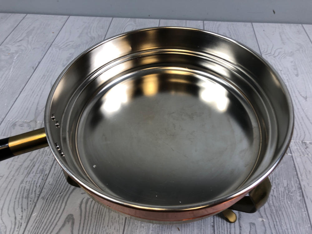 Vintage Copper and Brass Chafing Dish Set - Copper Food Warmer and Buffet Server