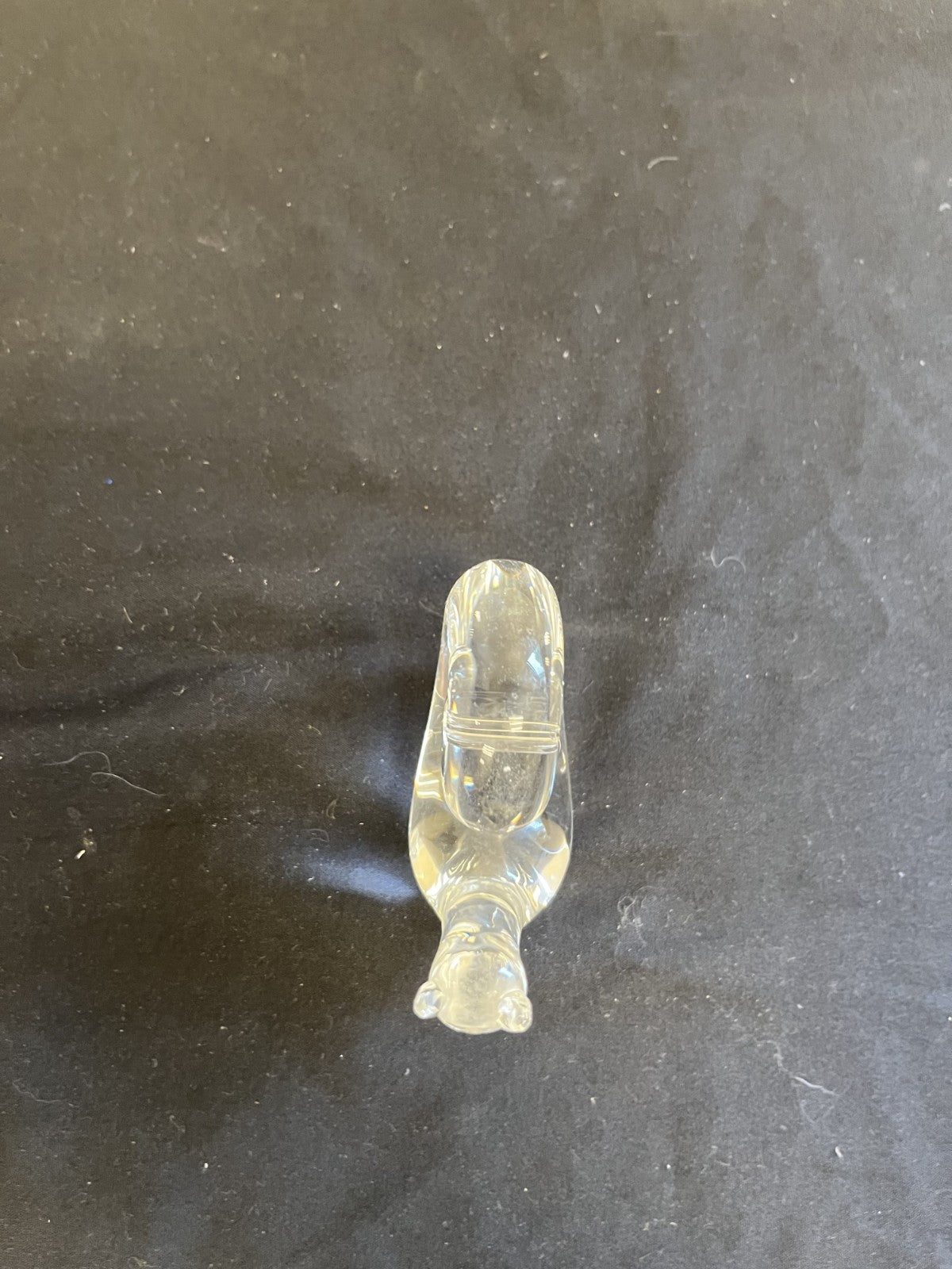 Vintage Steuben Stamped Crystal Snail Paperweight Broken Tentacles