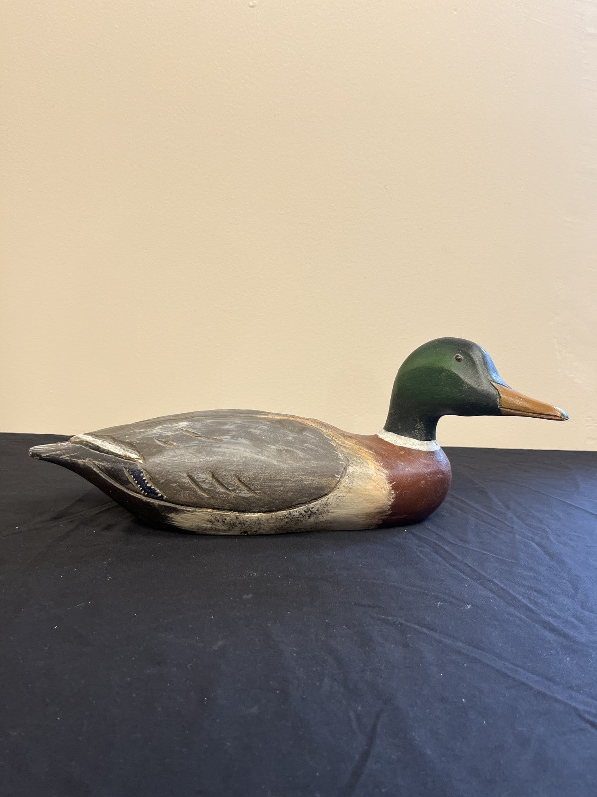 Vintage Hank Walker Signed Hand Carved & Painted Duck Decoy