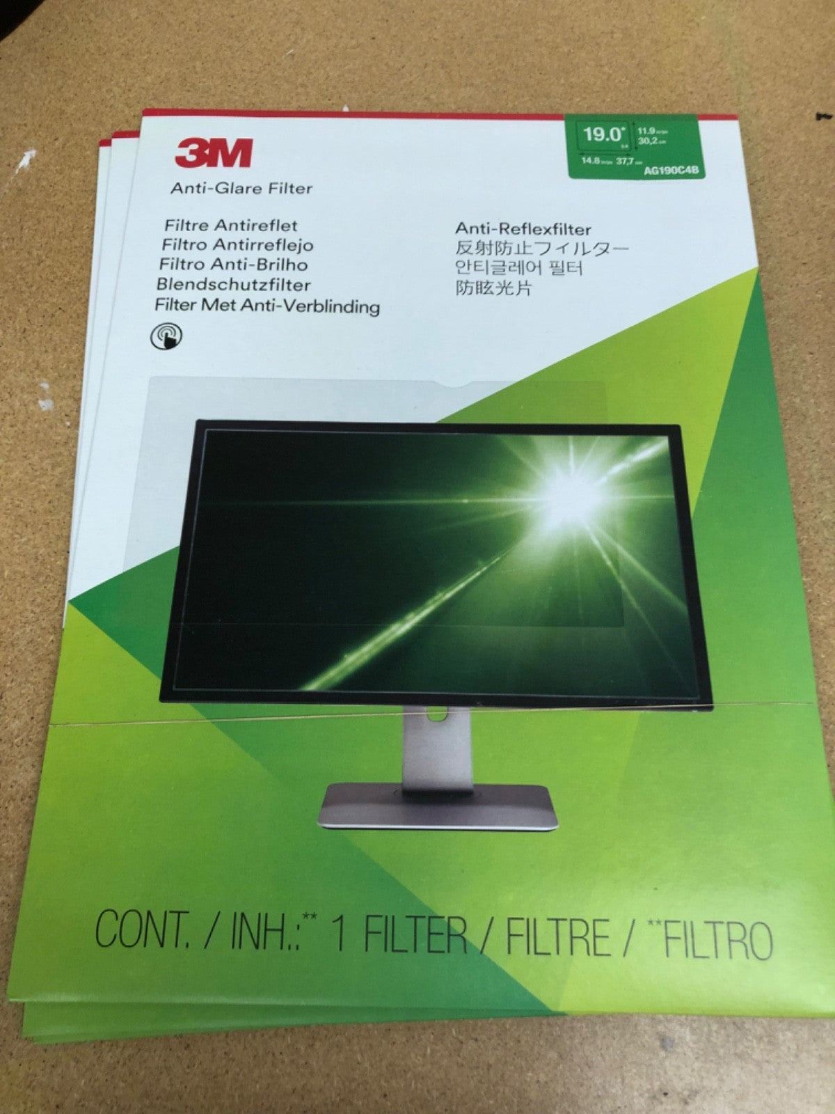 Three New 3M Anti-Glare Filters for 19" Standard Monitors - Touch Compatible