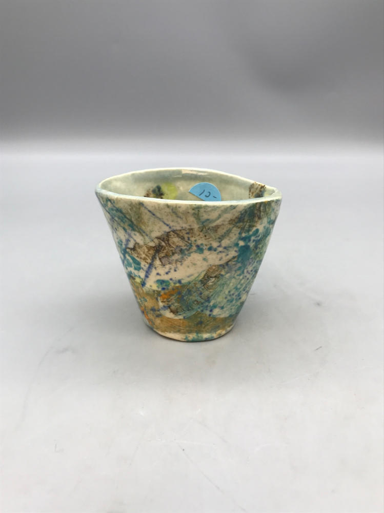 Set of 3 Beautiful Hand Painted Japanese Tea Cups - Home/ Kitchen Decor - Signed
