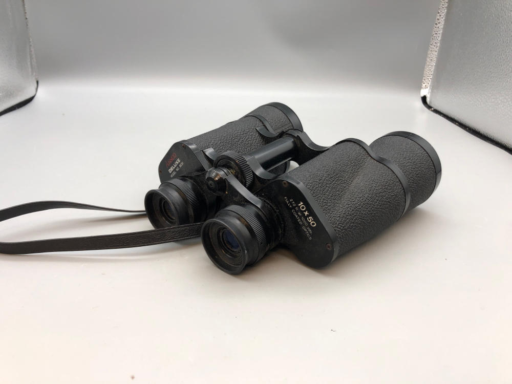 Vintage Ansco Deluxe Binoculars 10x50 Model 9030- Fully Coated Optics