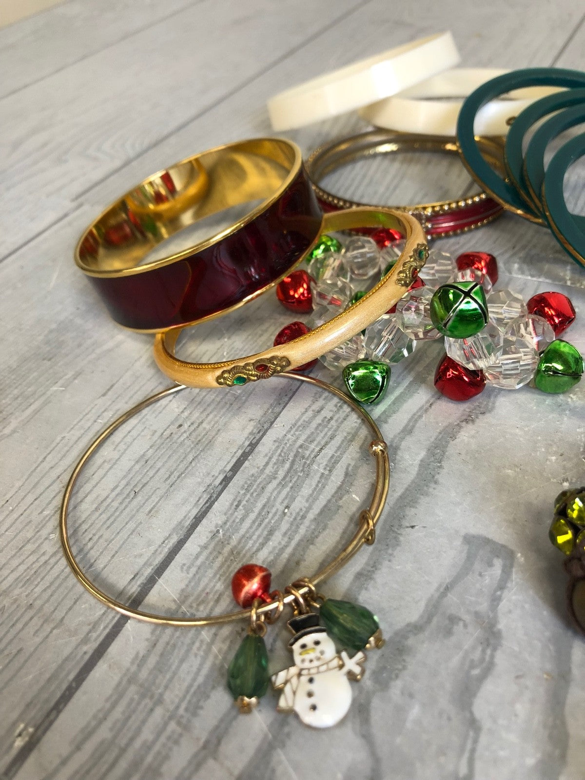 1.6 Pound Lot of Bracelets and Bangles- Costume Jewelry for Wearing or Crafting