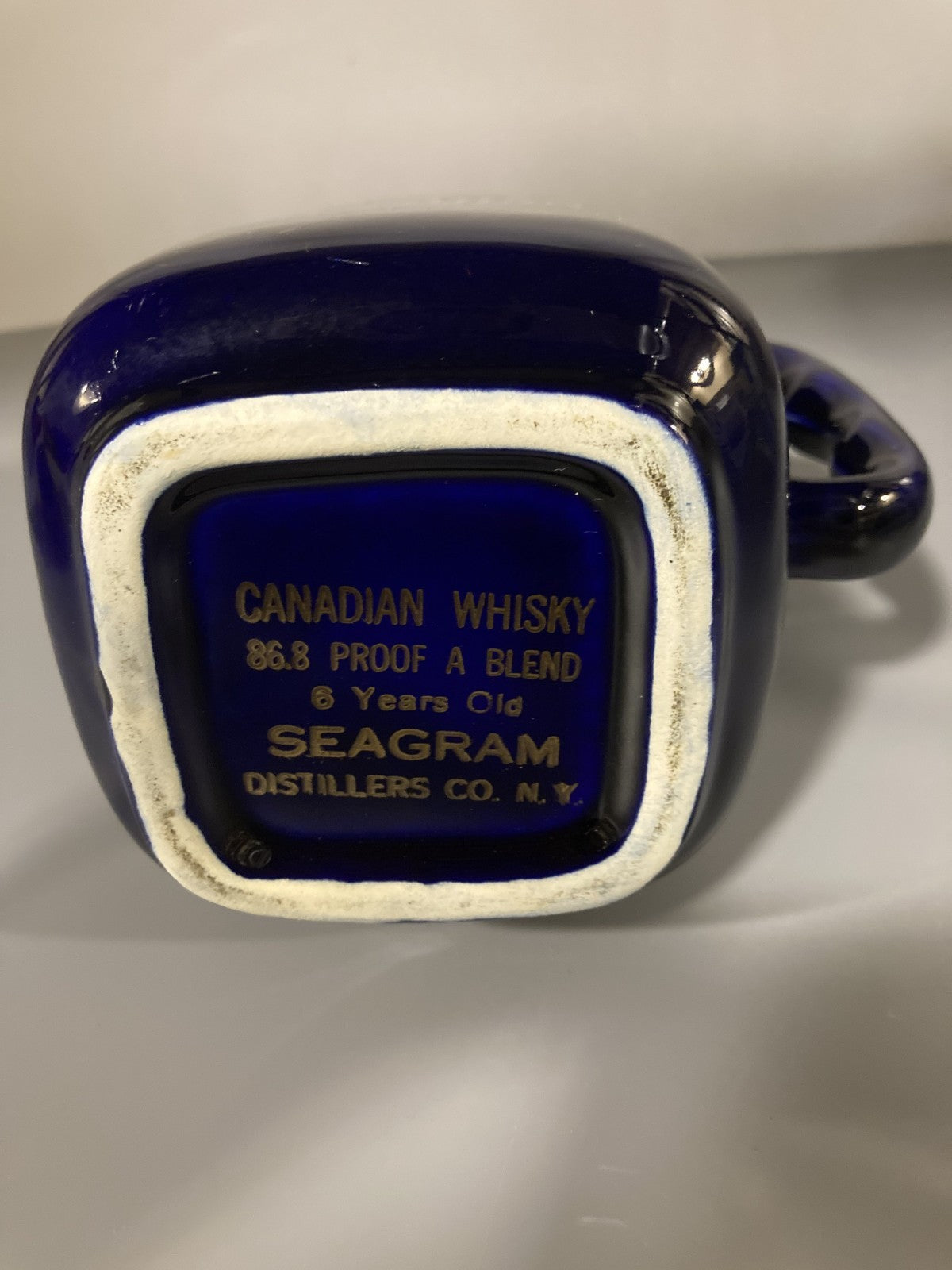 Vintage Collectible Ceramic Liquor Jug/Pitcher Seagram's Canadian VO