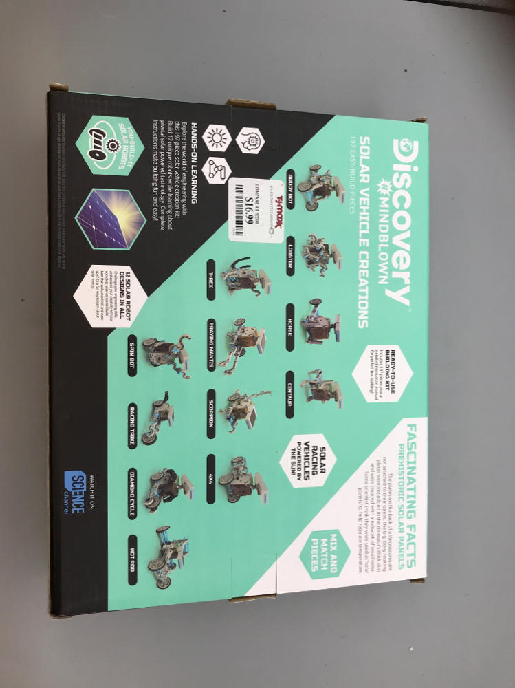 Discovery Mindblown Build it Yourself Solar Vehicle Creation 197 Pieces
