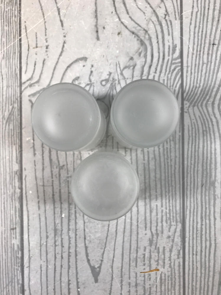 Set of 3 Jaegermeister Frosted Shot Glasses - Heavy Duty Bar Shot Glasses