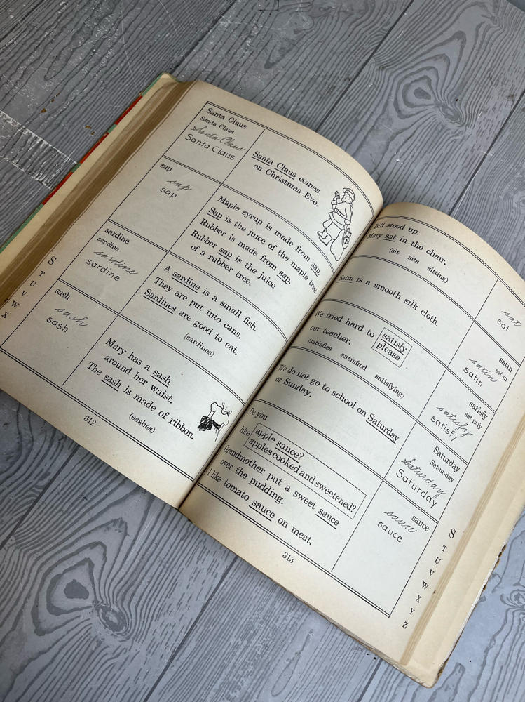 Vintage "A Picture Dictionary for Children" 480 Pages Simple Words with Pictures