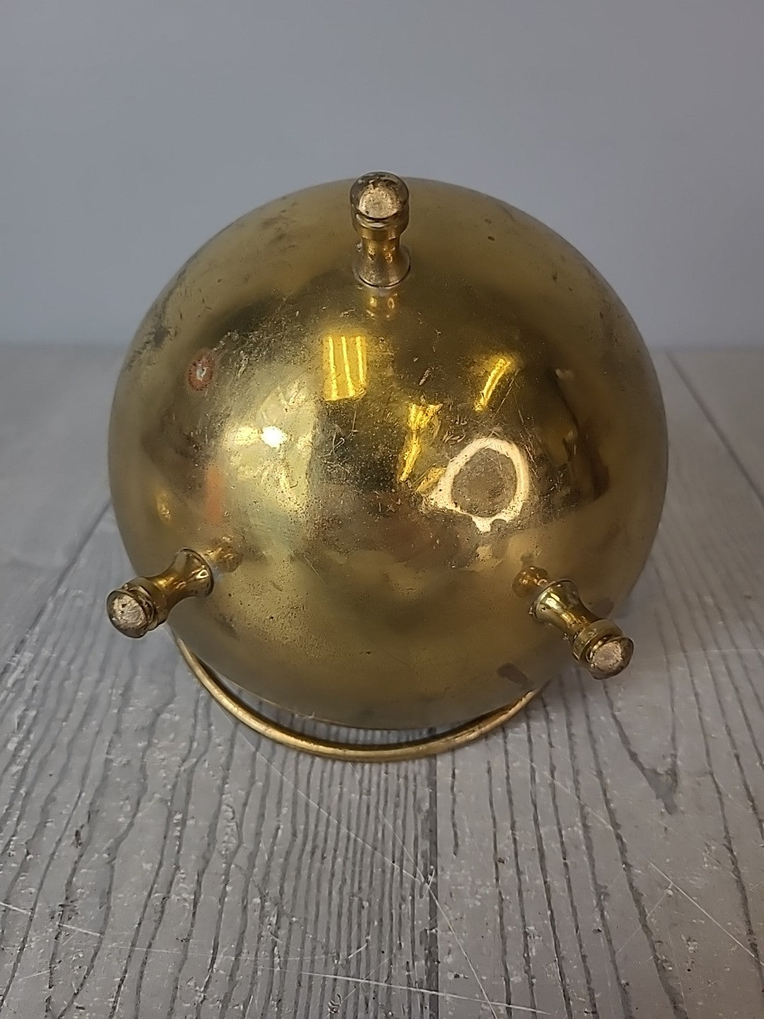 Vintage Brass Firestarter Mortar/ Pestle Kindling Lighter with Lid