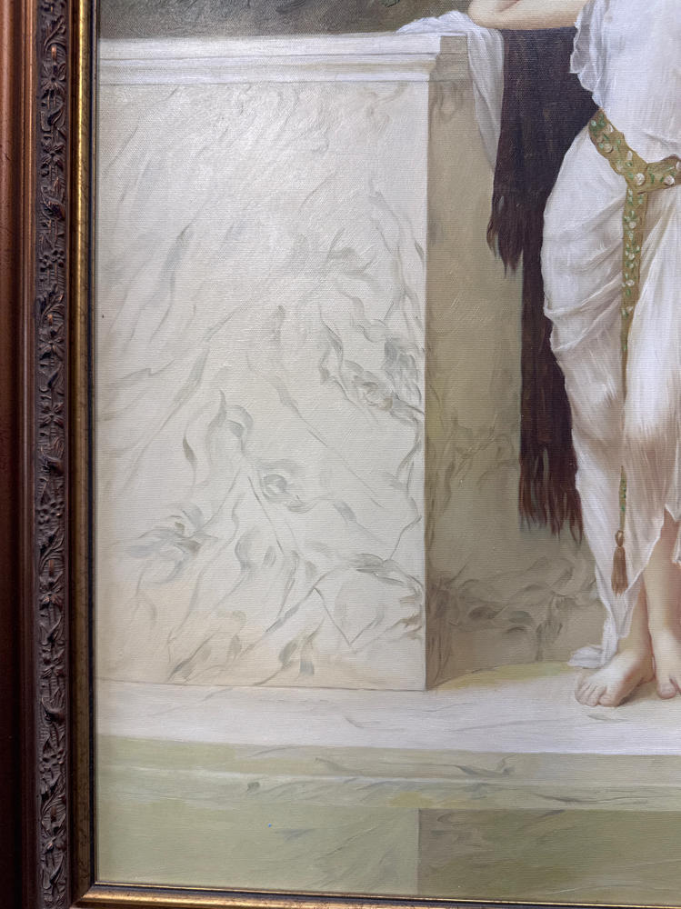 A Classical Beauty Wood Print by William Clarke Wontner - Signed by Artist