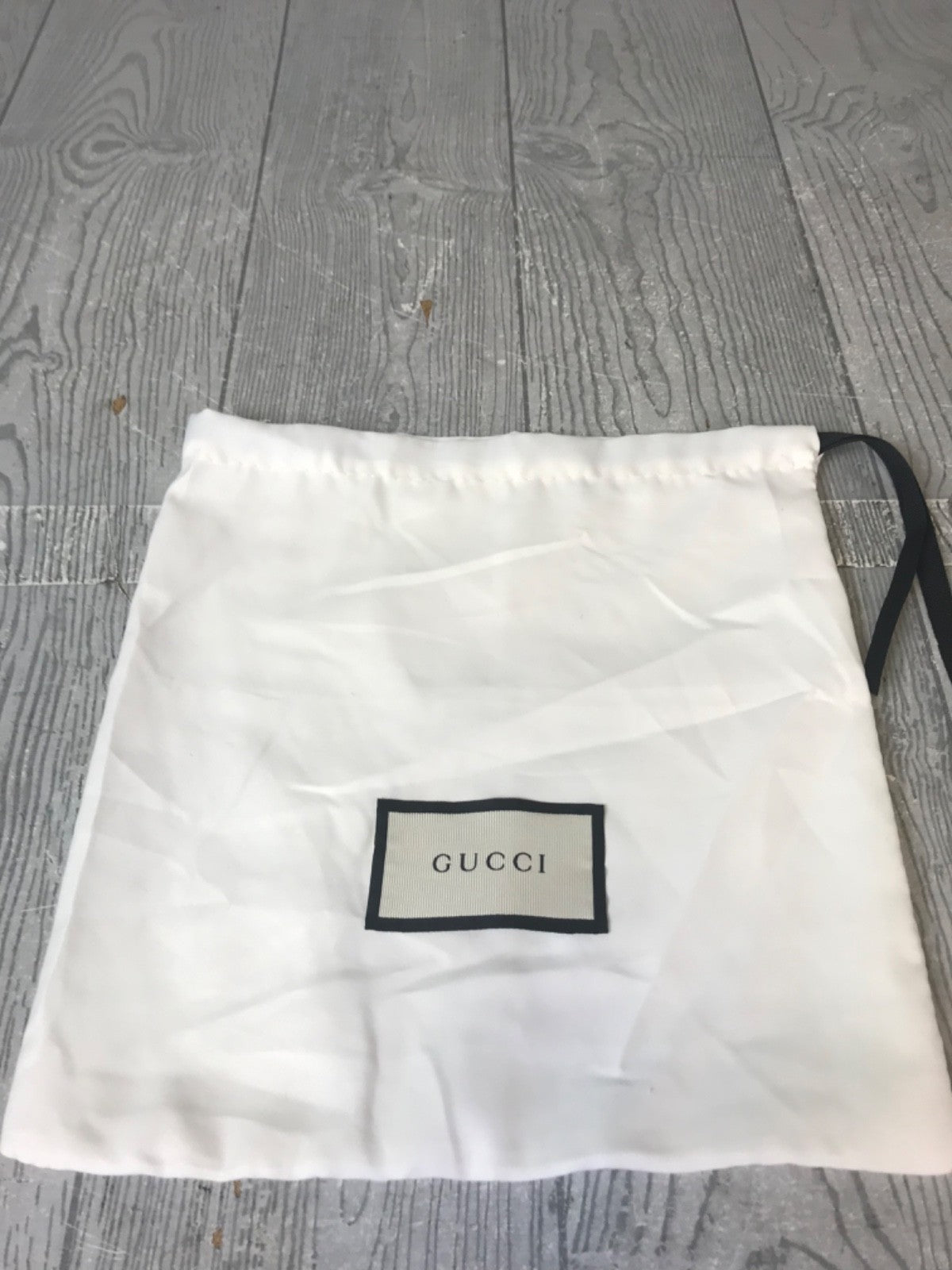 Gucci Dust Bag Ivory Satin Drawstring Storage Travel Dust Bag - 10" x 9.5"