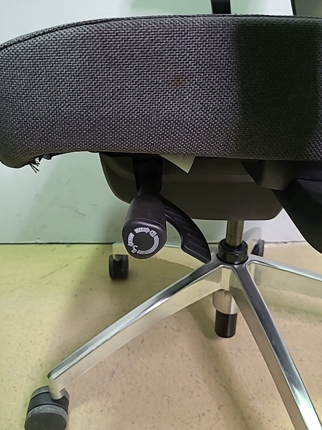 Light and Dark Grey Steelcase Amplify Mesh High Back Task Rolling Office Chair