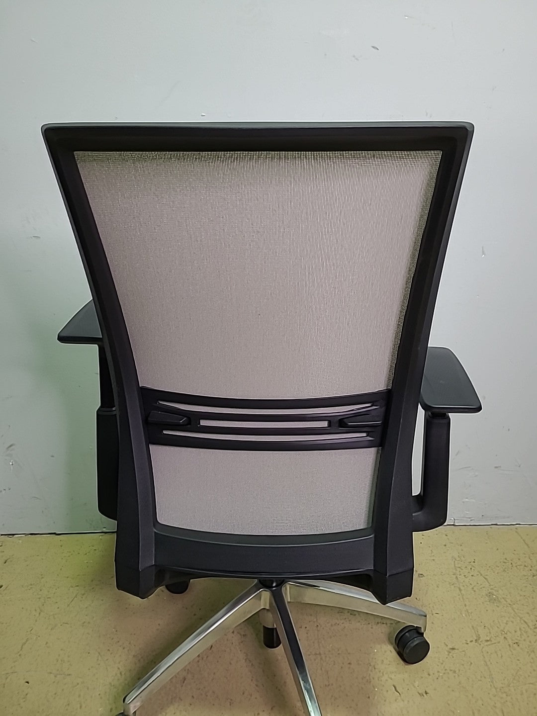 Light and Dark Grey Steelcase Amplify Mesh High Back Task Rolling Office Chair