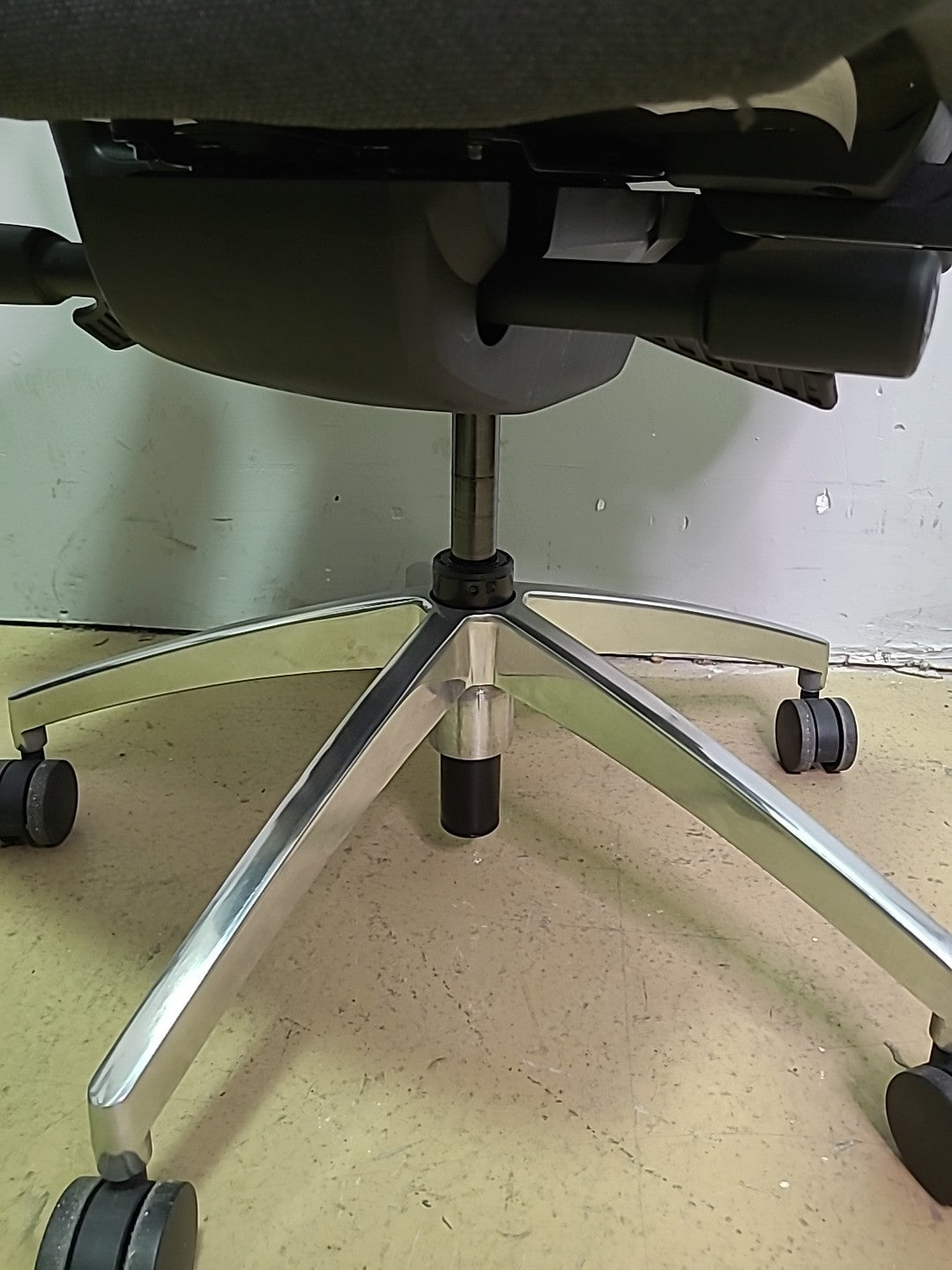 Light and Dark Grey Steelcase Amplify Mesh High Back Task Rolling Office Chair